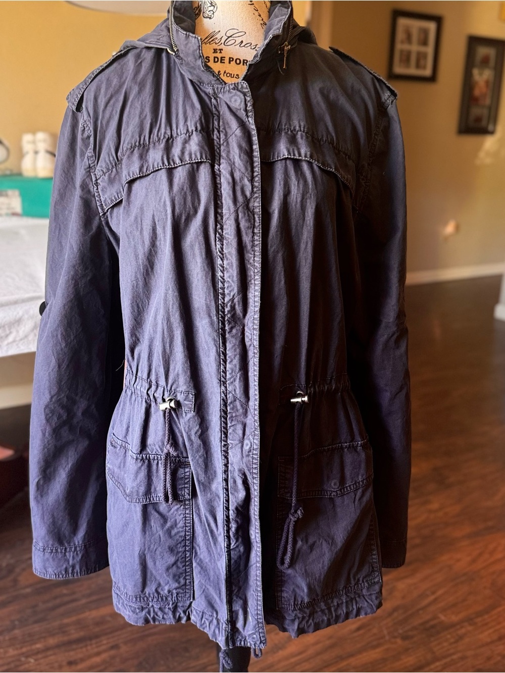 Levi's Dark Navy Utility Field Jacket with Drawstring Waist